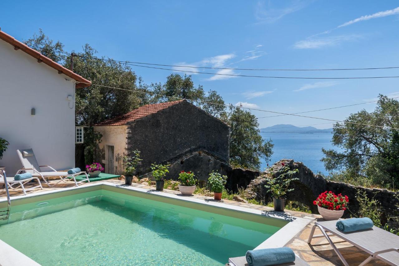 Alkinoi Seaview Villa With Private Pool By Konnect, Nisaki Nisaki  Exteriör bild