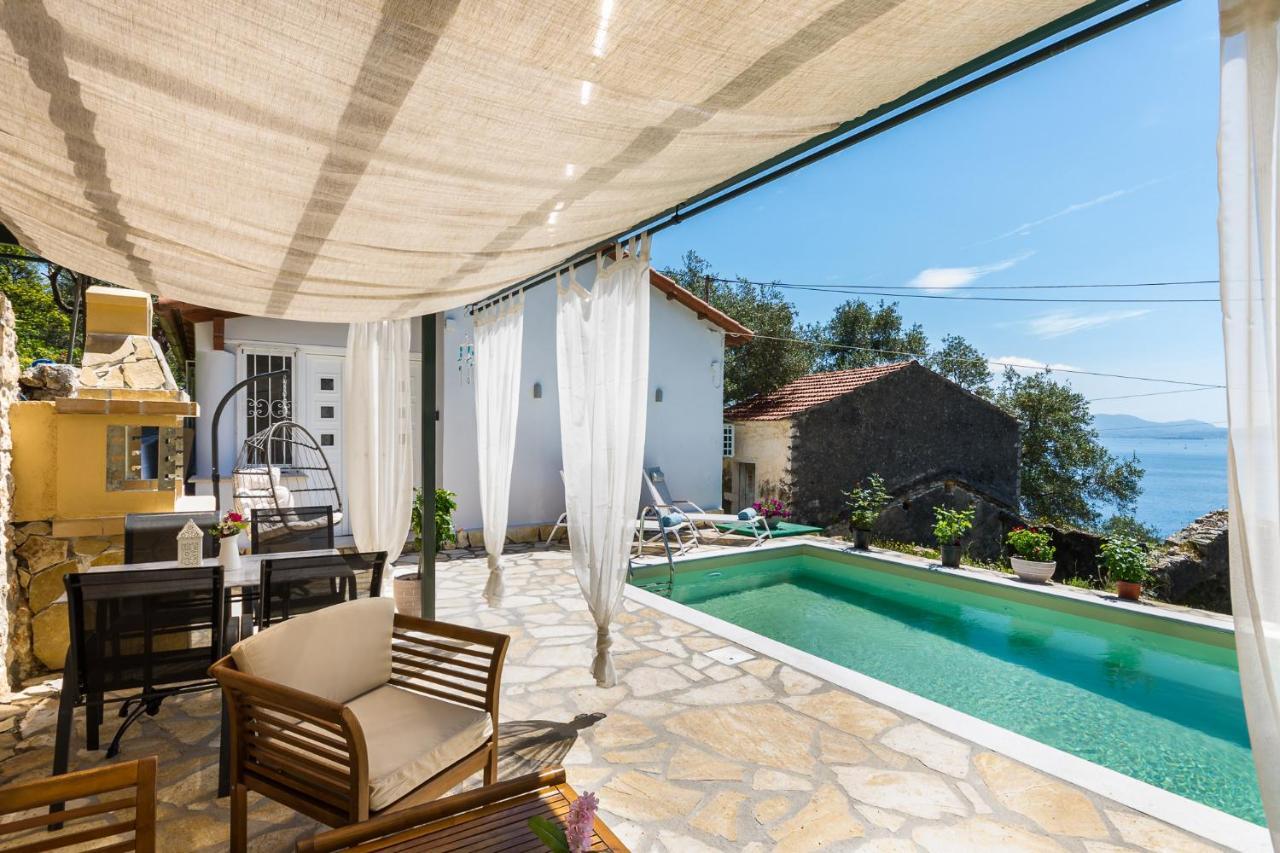 Alkinoi Seaview Villa With Private Pool By Konnect, Nisaki Nisaki  Exteriör bild